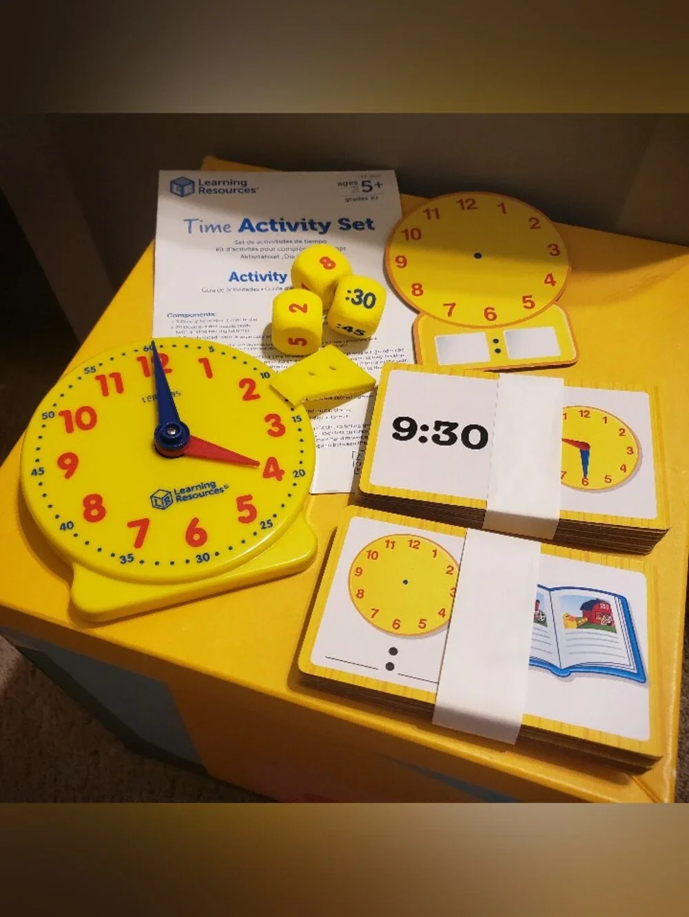 Time Activity Set - Kid's Clock Learning Toy